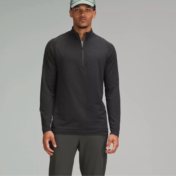 Lululemon Metal Vent Tech Half Zip - Black / Grey (Large) - Picture 4 of 9